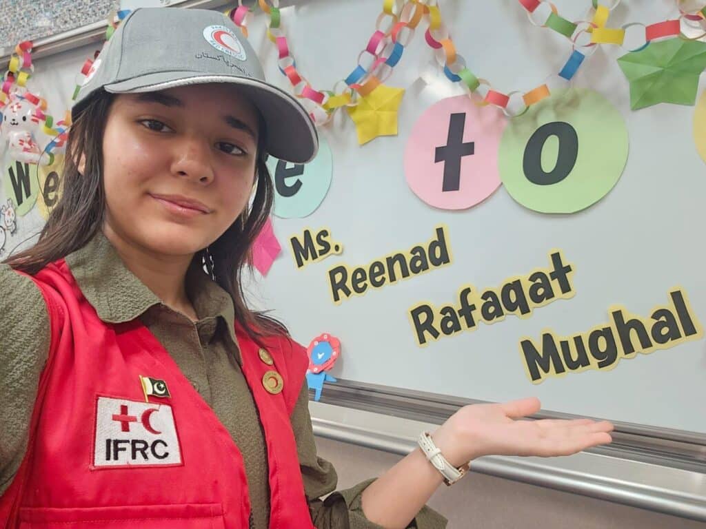 IYEP 2025 Selection of our student on basis of Sustainable Development Goals and her work as volunteer of Pakistan Red Crescent